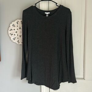 Daily Ritual Large Gray Long Sleeve Sweater